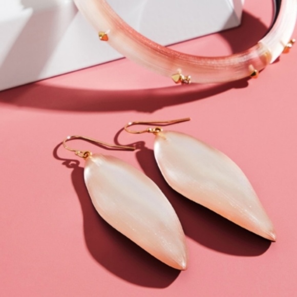 Alexis Bittar Jewelry - Alexis Bittar Pink Long Leaf Earrings